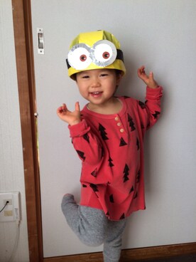 mahoさん（キッズ・90cm）の秋コーディネート