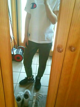 「アイテム（チノパンツ）」を使った、たまごさん（レディース・163cm）の夏コーディネート