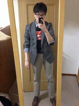 「SOYOUS（ソユーズ）のアイテム（ジャケット/アウター）」を使った、KMNさん（レディース・161cm）の春コーディネート