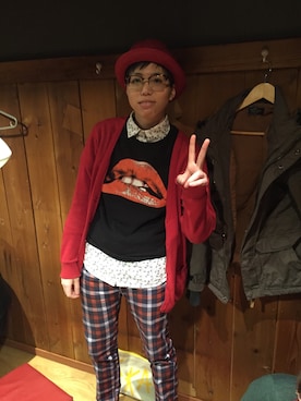「SOYOUS（ソユーズ）のアイテム」を使った、KMNさん（レディース・161cm）の冬コーディネート