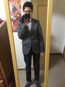 「SOYOUS（ソユーズ）のアイテム（ジャケット/アウター）」を使った、KMNさん（レディース・161cm）の冬コーディネート