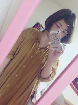 「B.L.U.E（ビーエルユーイー）のアイテム（ワンピース/ドレス）」を使った、咲さん（レディース・160cm）の夏コーディネート