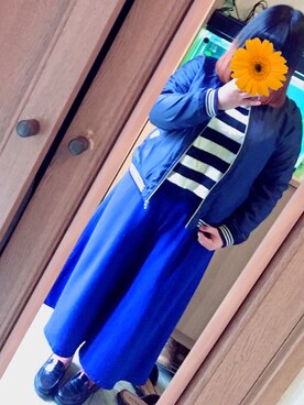 「Right-on（ライトオン）のアイテム（ブルゾン）」を使った、kanaeさん（レディース・158cm）の春コーディネート