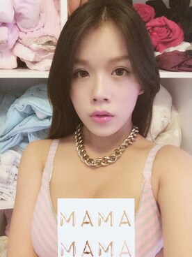 「アイテム（メイクアップ）」を使った、张颖婷Libraさん（レディース・160cm・20代）の冬コーディネート