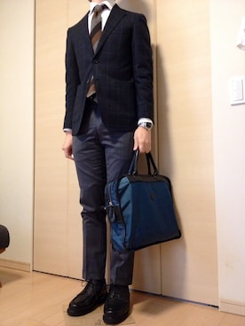 「アイテム（レッグウェア、ブルー系）」を使った、ROCKON！さん（メンズ・171cm）の春コーディネート