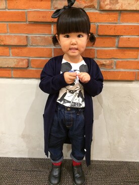 「jouetie（ジュエティ）のアイテム」を使った、nononnn”さん（キッズ・90cm）の秋コーディネート