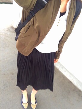 「passage mignon/flaneur（パサージュミニョンフラヌール）のアイテム（トップス）」を使った、MIMさん（レディース・159cm）の春コーディネート