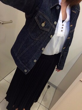 「passage mignon/flaneur（パサージュミニョンフラヌール）のアイテム（トップス）」を使った、MIMさん（レディース・159cm）の春コーディネート