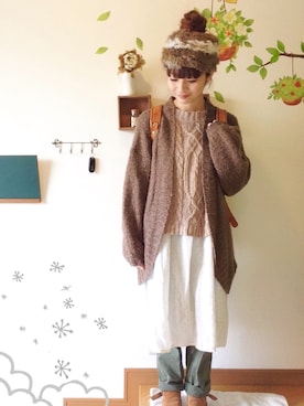 「アイテム（その他）」を使った、chimochiiさん（レディース・152cm・20代）の冬コーディネート