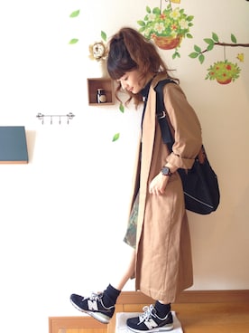 「SOFFITTO（ソフィット）のアイテム（アクセサリー）」を使った、chimochiiさん（レディース・152cm）の秋コーディネート