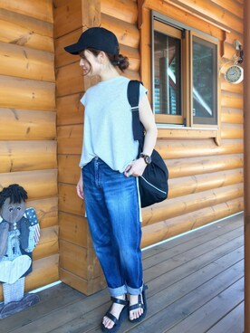 「Marc by Marc Jacobs（マークバイマークジェイコブス）のアイテム（ヘアゴム）」を使った、chimochiiさん（レディース・152cm・20代）の夏コーディネート