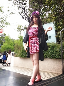 「H&M（エイチ・アンド・エム）のアイテム（パンプス）」を使った、冬野二葉さん（メンズ・168cm）の春コーディネート
