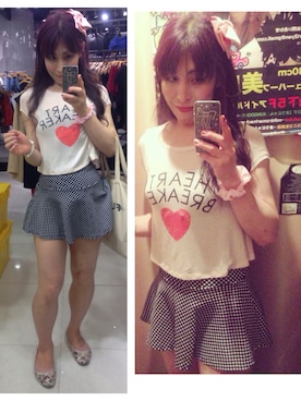 「H&M（エイチ・アンド・エム）のアイテム（パンプス）」を使った、冬野二葉さん（メンズ・168cm）の夏コーディネート