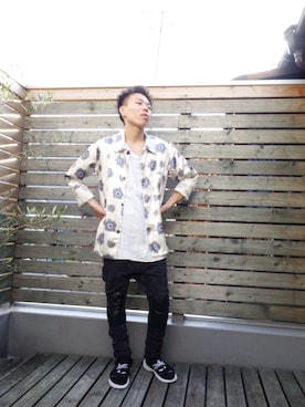 「theSakaki」｜磯野さん（メンズ・170cm）の夏コーディネート