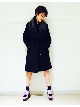 「2% TOKYO（トゥーパーセントトウキョウ）のアイテム（その他アウター）」を使った、suzukiさん（レディース・162cm）の秋コーディネート