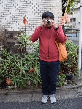 「BAGGU（バグー）のアイテム」を使った、かずまさん（メンズ・170cm）の冬コーディネート