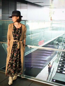 「NINE（ナイン）のアイテム」を使った、NINE    STAFFさん（レディース・158cm）の秋コーディネート