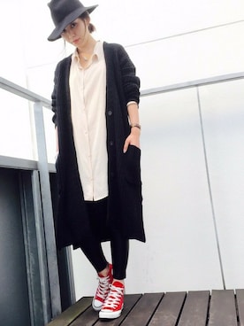 「NINE（ナイン）のアイテム」を使った、NINE    STAFFさん（レディース・158cm）の秋コーディネート