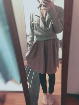 「working style」｜「アイテム（ミリタリージャケット）」を使った、ニャンさん（レディース・164cm）の夏コーディネート