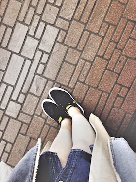 「WR（ダブルアール）のアイテム」を使った、ニャンさん（レディース・164cm）の春コーディネート