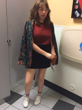 「UNKNOWN.（アンノウン）のアイテム（フォーマルスーツ/小物）」を使った、Indiさん（レディース・168cm）の秋コーディネート