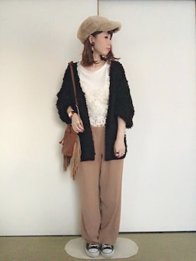 Alice*さん（レディース・156cm）の秋コーディネート