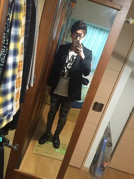 さかてぃーさん(メンズ・175cm)の春コーディネート