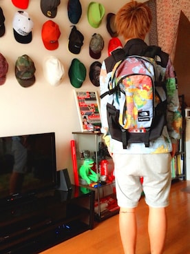 「Supreme x The North Face」｜「アイテム（ダウンジャケット/コート）」を使った、4_2さん（メンズ・174cm）の春コーディネート