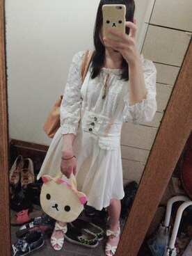 「axes femme（アクシーズファム）のアイテム（ハンドバッグ）」を使った、希望さん（レディース・161cm）の夏コーディネート