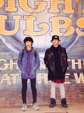 「JOYRICH」｜「アイテム（デニムジャケット）」を使った、fkikit さん（メンズ・173cm）の冬コーディネート