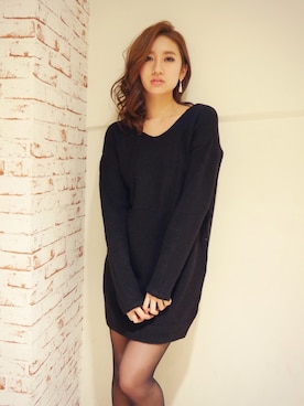 nozomi nakamuraさん（レディース・166cm）の冬コーディネート