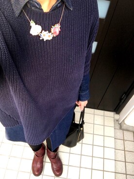 「Tatty Devine（タッティーディバイン）のアイテム（アクセサリー）」を使った、yum!сӧќє❦﻿さん（レディース・160cm）の冬コーディネート