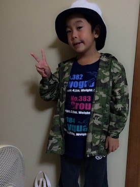 「アイテム（ナイロンジャケット、グリーン系）」を使った、森  駿  佑さん（メンズ・165cm）の秋コーディネート