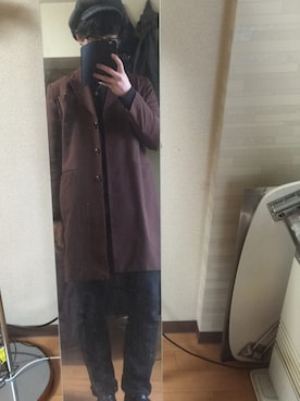 「ロングジャケット」｜ten437さん（メンズ・175cm）の冬コーディネート