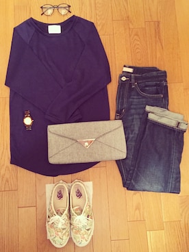 「TSURU（ツル）のアイテム（バッグ）」を使った、Rさん（レディース・159cm）の春コーディネート