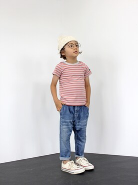 「quoti use fith（クゥオティ　ユース　フィス）のアイテム」を使った、COMECHATTO&CLOSETさん（キッズ・110cm）の夏コーディネート