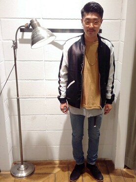 Ships Jet Blue シップス ジェットブルー サイドジップ ミドルカットブーツ を使ったメンズ人気ファッションコーディネート Wear