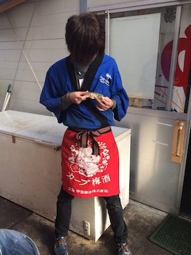 「アイテム（その他アウター）」を使った、かき太郎さん（メンズ・183cm・10代）の冬コーディネート