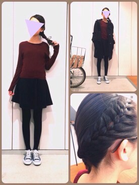 「JOURNAL STANDARD relume（ジャーナルスタンダード　レリューム）のアイテム（ダッフルコート）」を使った、りりーさん（レディース・163cm）の冬コーディネート