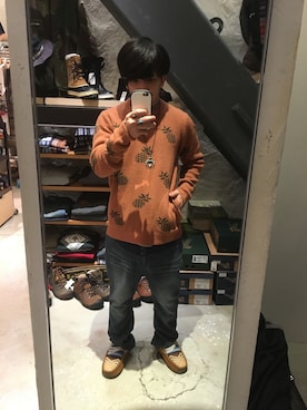 「アイテム（ニット/セーター）」を使った、nkm420さん（メンズ・160cm）の秋コーディネート