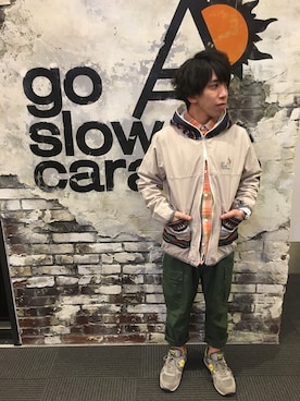 「アイテム（パーカー）」を使った、nkm420さん（メンズ・160cm）の冬コーディネート