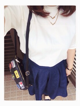 「アイテム（アクセサリー）」を使った、n  y a h oさん（レディース・158cm）の夏コーディネート