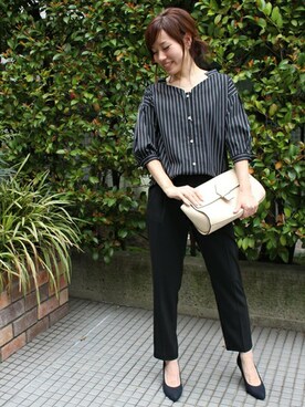 「TIENS ecoute（ティアンエクート）のアイテム」を使った、maiさん（レディース・158cm）の春コーディネート