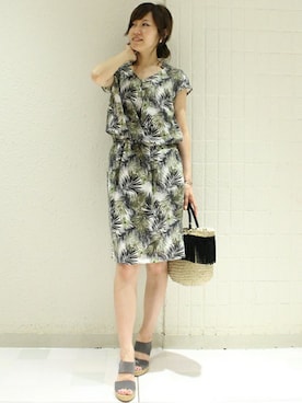 「TIENS ecoute（ティアンエクート）のアイテム」を使った、maiさん（レディース・158cm）の春コーディネート