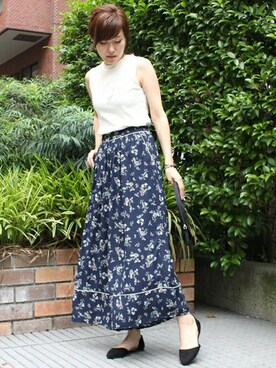 「TIENS ecoute（ティアンエクート）のアイテム」を使った、maiさん（レディース・158cm）の夏コーディネート