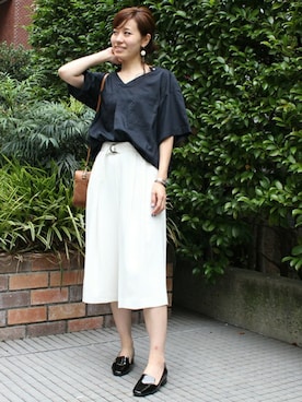 「TIENS ecoute（ティアンエクート）のアイテム」を使った、maiさん（レディース・158cm）の夏コーディネート