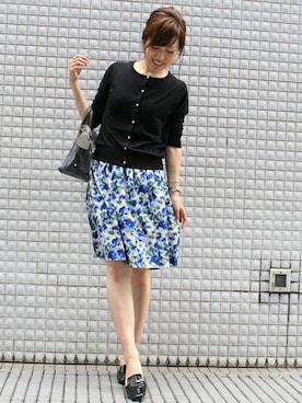 「TIENS ecoute（ティアンエクート）のアイテム（ショルダーバッグ）」を使った、maiさん（レディース・158cm）の夏コーディネート