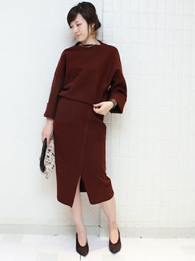 「TIENS ecoute（ティアンエクート）のアイテム」を使った、maiさん（レディース・158cm）の秋コーディネート