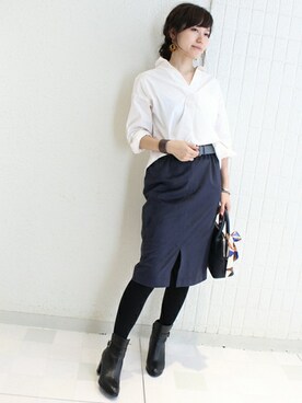 「TIENS ecoute（ティアンエクート）のアイテム」を使った、maiさん（レディース・158cm）の秋コーディネート