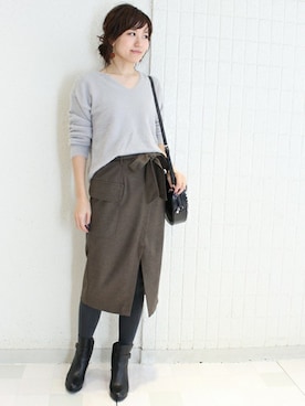 「シャギー」｜maiさん（レディース・158cm）の冬コーディネート